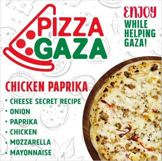 Pizza Gaza Chicken Paprika