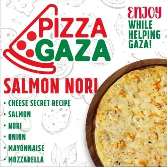 Pizza Gaza Salmon Nori